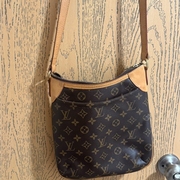 Louis Vuitton Monogram Crossbody Bag in Brown and Tan - Picture 1 of 7